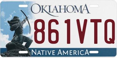 OK license plate 861VTQ