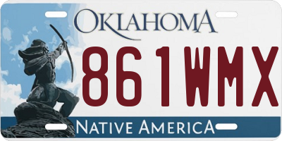OK license plate 861WMX