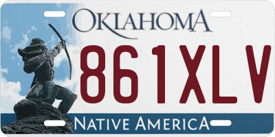 OK license plate 861XLV
