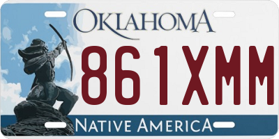 OK license plate 861XMM