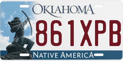 OK license plate 861XPB
