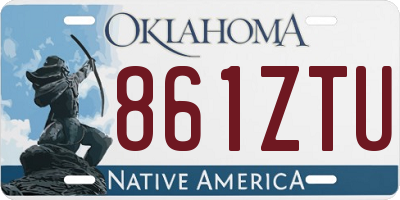 OK license plate 861ZTU