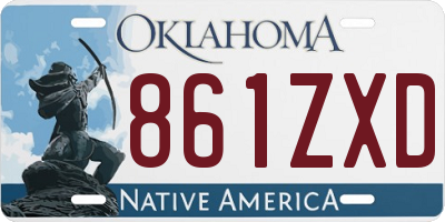 OK license plate 861ZXD