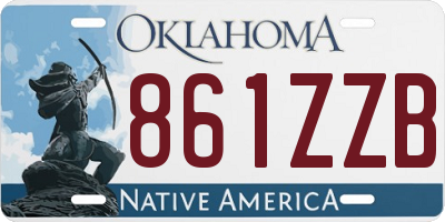 OK license plate 861ZZB