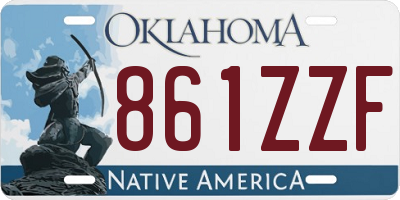 OK license plate 861ZZF