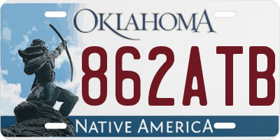 OK license plate 862ATB