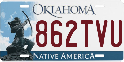 OK license plate 862TVU
