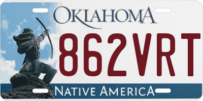 OK license plate 862VRT