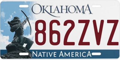 OK license plate 862ZVZ