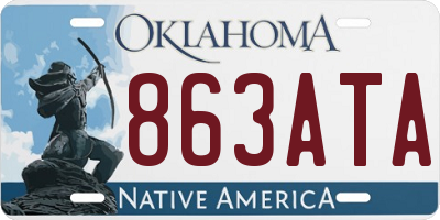 OK license plate 863ATA