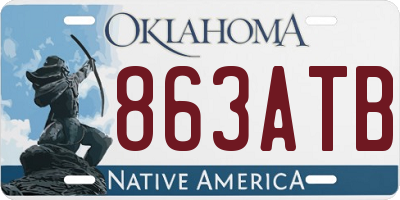OK license plate 863ATB