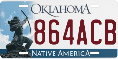 OK license plate 864ACB