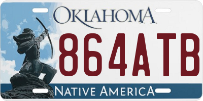 OK license plate 864ATB
