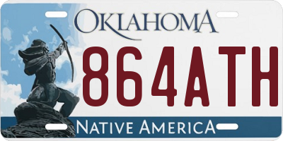 OK license plate 864ATH