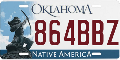 OK license plate 864BBZ
