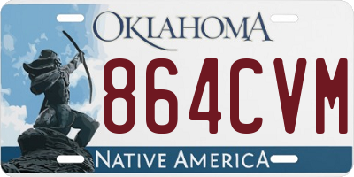 OK license plate 864CVM