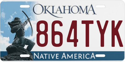 OK license plate 864TYK