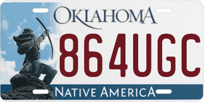 OK license plate 864UGC