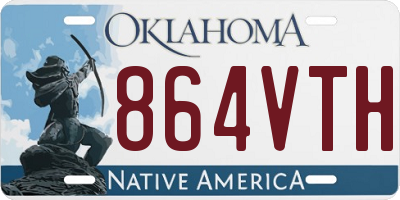 OK license plate 864VTH