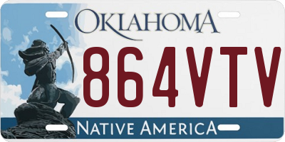 OK license plate 864VTV