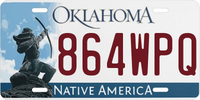 OK license plate 864WPQ