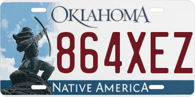 OK license plate 864XEZ