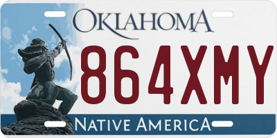 OK license plate 864XMY
