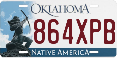 OK license plate 864XPB