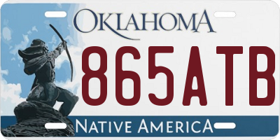 OK license plate 865ATB