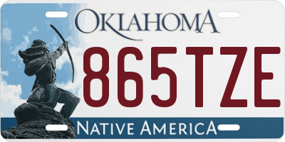 OK license plate 865TZE