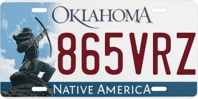OK license plate 865VRZ