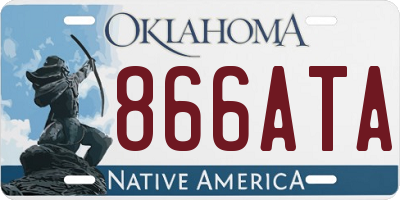 OK license plate 866ATA