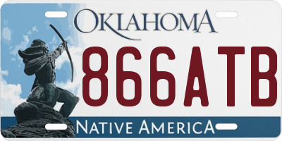 OK license plate 866ATB
