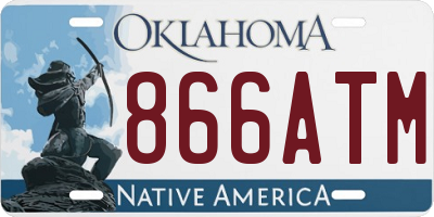 OK license plate 866ATM