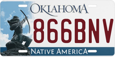 OK license plate 866BNV