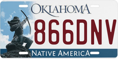 OK license plate 866DNV