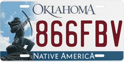 OK license plate 866FBV