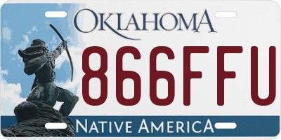 OK license plate 866FFU