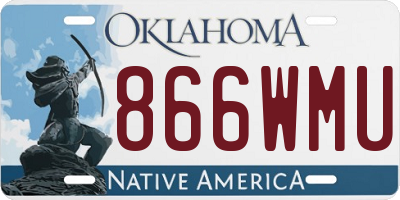 OK license plate 866WMU