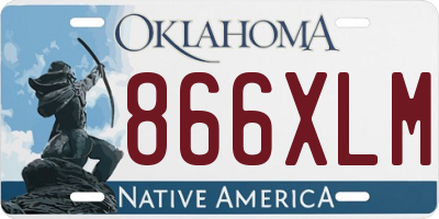 OK license plate 866XLM