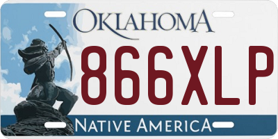 OK license plate 866XLP