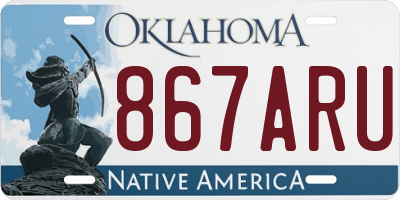 OK license plate 867ARU