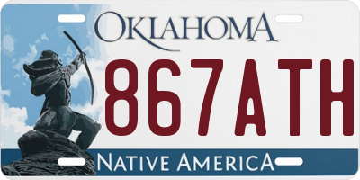 OK license plate 867ATH
