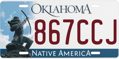 OK license plate 867CCJ