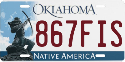 OK license plate 867FIS