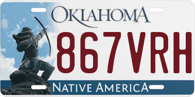 OK license plate 867VRH