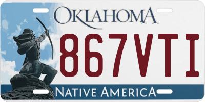 OK license plate 867VTI