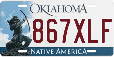 OK license plate 867XLF