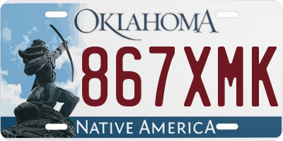 OK license plate 867XMK