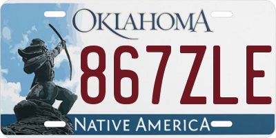 OK license plate 867ZLE